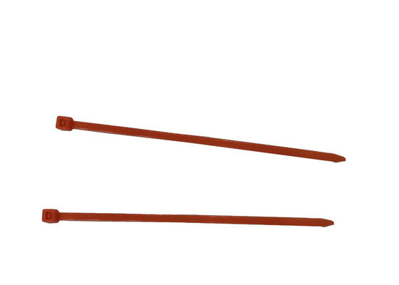 Orange Snaplock Nylon Cable Ties 100mm For Wire Harness Computer Cable