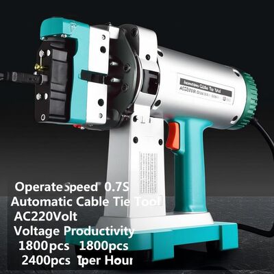 سرعت کار 0.7S ابزار اتصال اتوماتیک کابل AC220Volt ولتاژ بسته بهره وری 1800pcs 2400pcs در هر ساعت راه حل مدیریت کابل