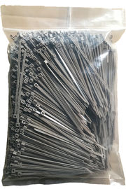 شن و ماسه رنگ نایلون Zip Ties 100mm طول 4 اینچ با قابل اشتعال REACH UL94V2