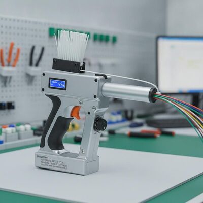 مدل SWT25100H ابزار خودکار بند بند با ویژگی 20N تا 80N فشرده سازی بسته تنظیم شده ایده آل برای مونتاژ سیم